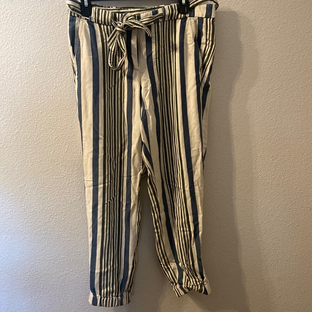 Ann Taylor Loft striped pants size 4